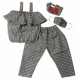HVM Top & Pant Set with Mask