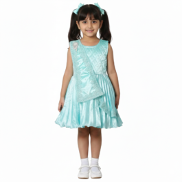 HVM Baby Girl Party Wear Frock (6-12M, 12-18M, 18-24M)