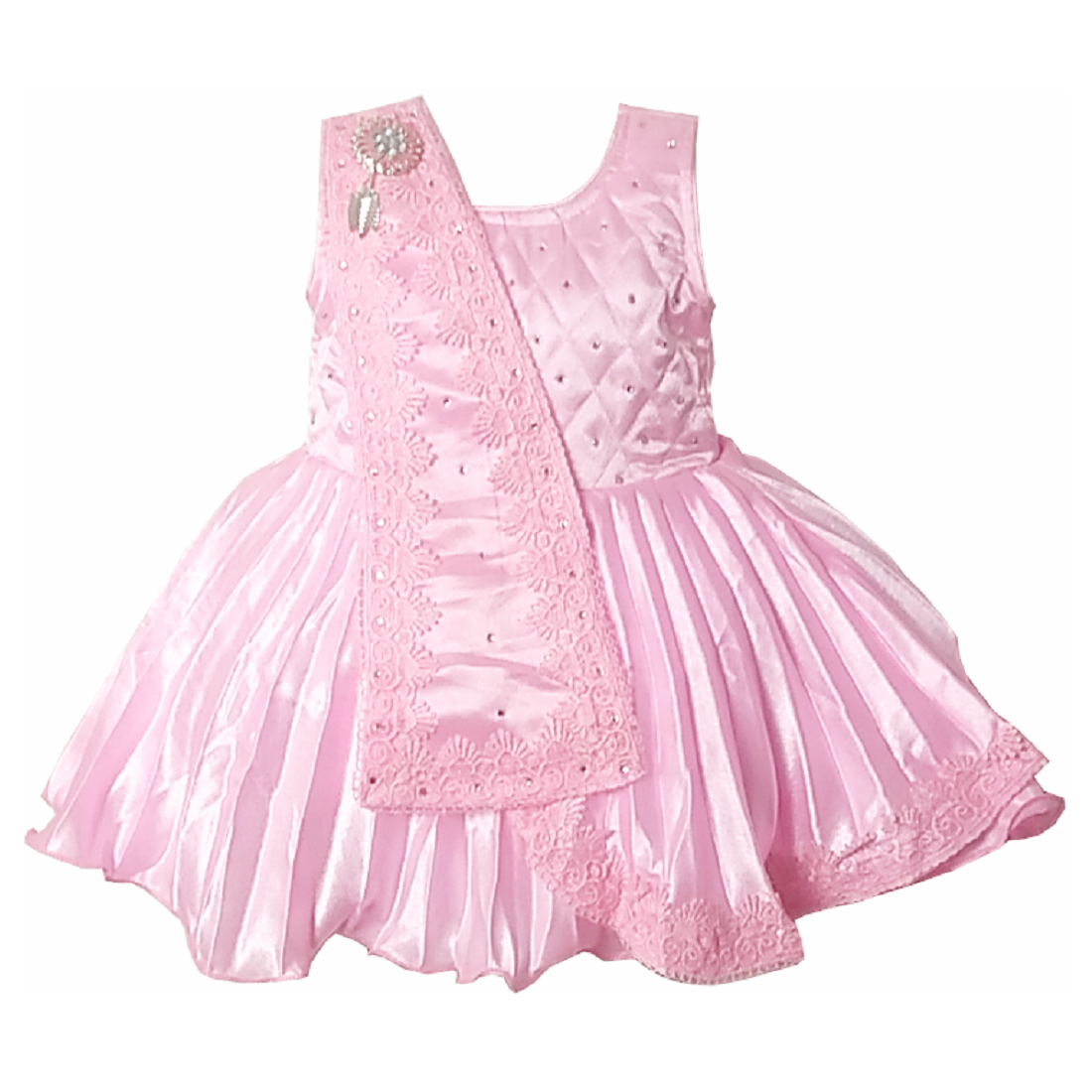 HVM Baby Girl Party Wear Frock (6-12M, 12-18M, 18-24M) - Image 3