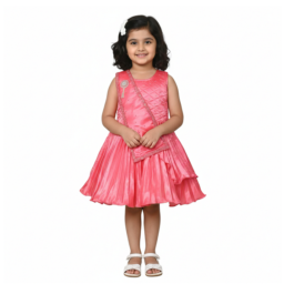HVM Baby Girl Party Wear Frock (6-12M, 12-18M, 18-24M)