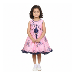 HVM Baby Girl Party Wear Frock (6-12M, 12-18M, 18-24M, 2-3Y, 3-4Y, 4-5Y)
