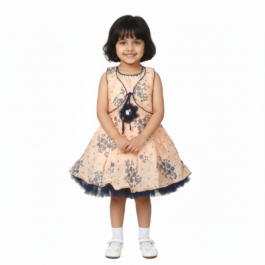 HVM Baby Girl Party Wear Frock (6-12M, 12-18M, 18-24M, 2-3Y, 3-4Y, 4-5Y)