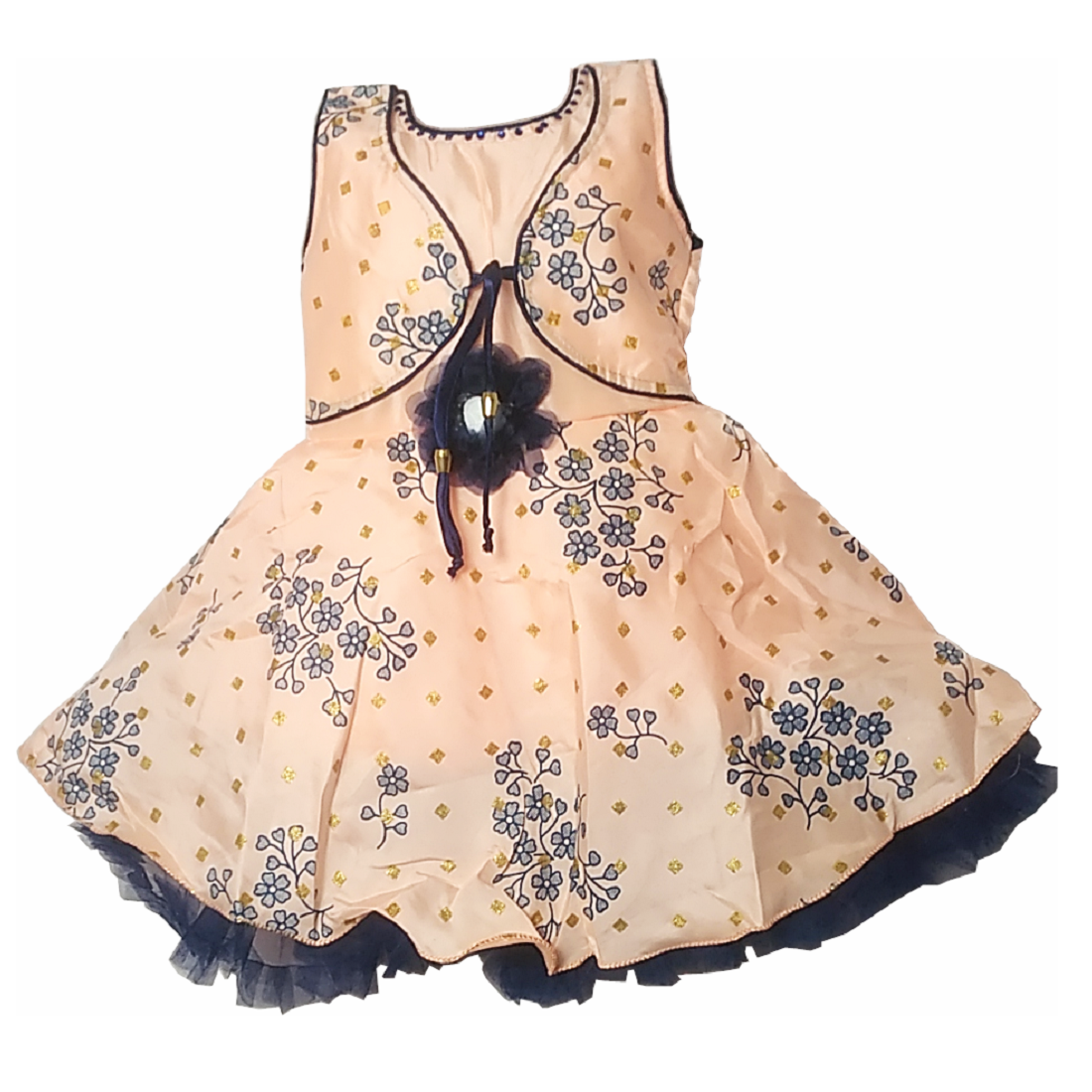 HVM Baby Girl Party Wear Frock (6-12M, 12-18M, 18-24M, 2-3Y, 3-4Y, 4-5Y) - Image 3
