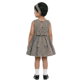 HVM Baby Girl Party Wear Frock (3-6M, 6-12M, 12-18M, 18-24M, 2-3Y, 3-4Y, 4-5Y, 5-6Y, 6-7Y)