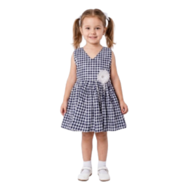 HVM Baby Girl Party Wear Frock (3-6M, 6-12M, 12-18M, 18-24M, 2-3Y, 3-4Y, 4-5Y, 5-6Y, 6-7Y)