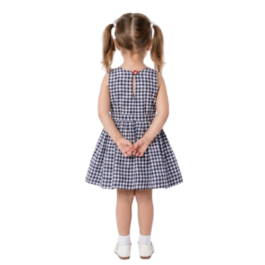 HVM Baby Girl Party Wear Frock (3-6M, 6-12M, 12-18M, 18-24M, 2-3Y, 3-4Y, 4-5Y, 5-6Y, 6-7Y)