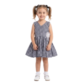 HVM Baby Girl Party Wear Frock (3-6M, 6-12M, 12-18M, 18-24M, 2-3Y, 3-4Y, 4-5Y, 5-6Y, 6-7Y)