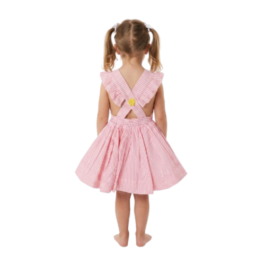 HVM Baby Girl Party Wear Frock (3-6M, 6-12M, 12-18M, 18-24M, 2-3Y, 3-4Y, 4-5Y, 5-6Y, 6-7Y)