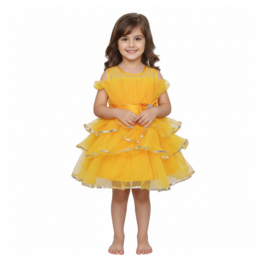 HVM Baby Girls Party Wear Frock