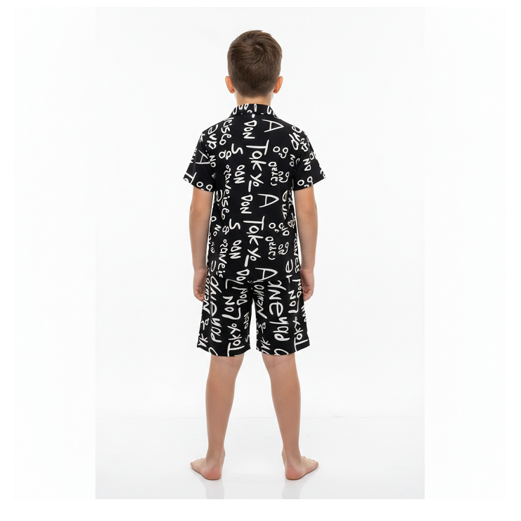 HVM Boys Printed Shorts & Shirt - Image 2