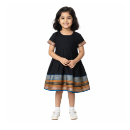 HVM Baby Girls Half Sleeves Frock