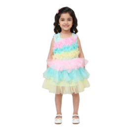 HVM Girls Party Wear Frock